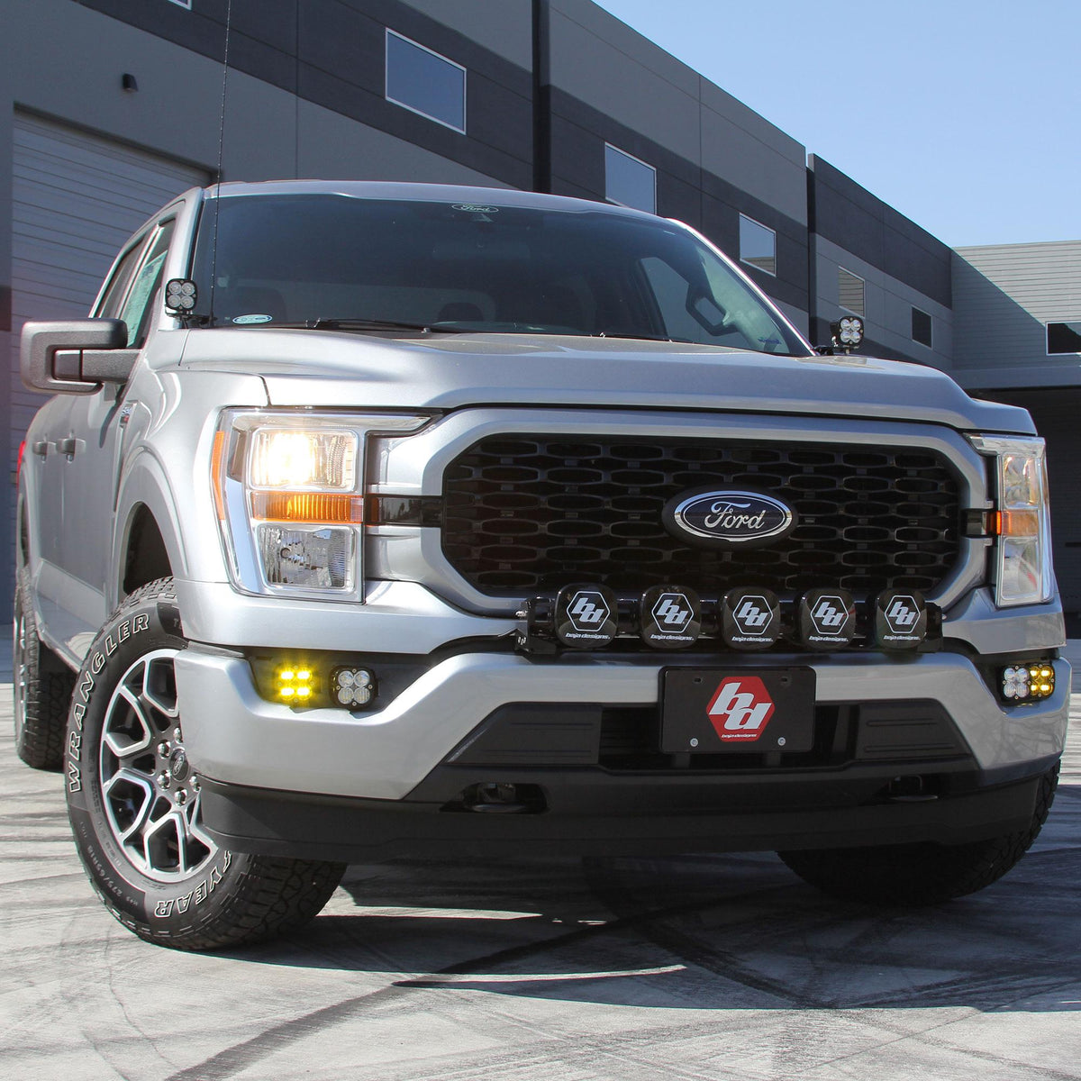 Baja Designs Ford F150 (21-On) Squadron Pro A-pillar Kit Up