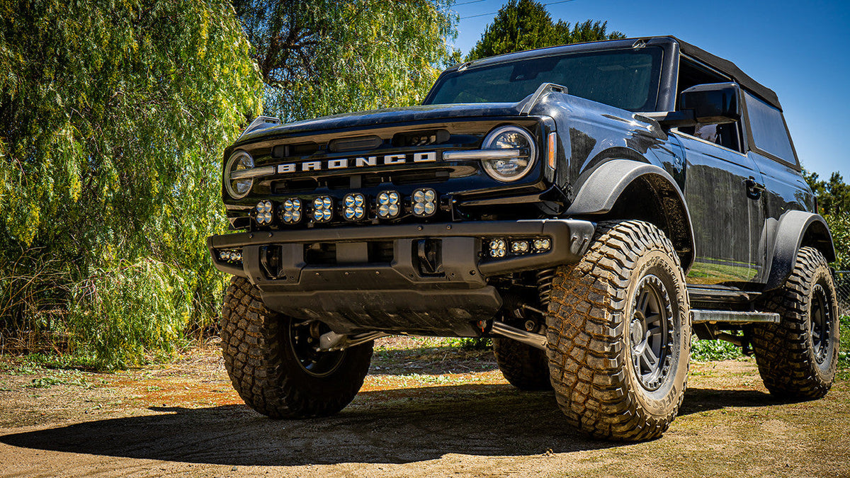 Baja Designs Ford Bronco (21-26) 6 XL Sport Linkable Steel Bumper w Upfitter