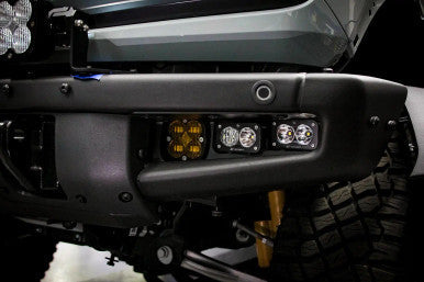Baja Designs Ford Bronco (21-On) Clear SAE FPK Steel Bumper w Up
