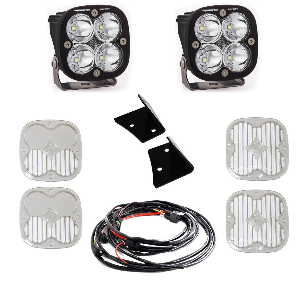 Baja Designs Jeep JK Squadron Sport Spot A-Pillar Kit