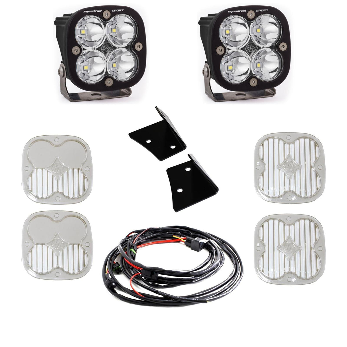 Baja Designs Jeep JK Squadron Sport Spot A-Pillar Kit