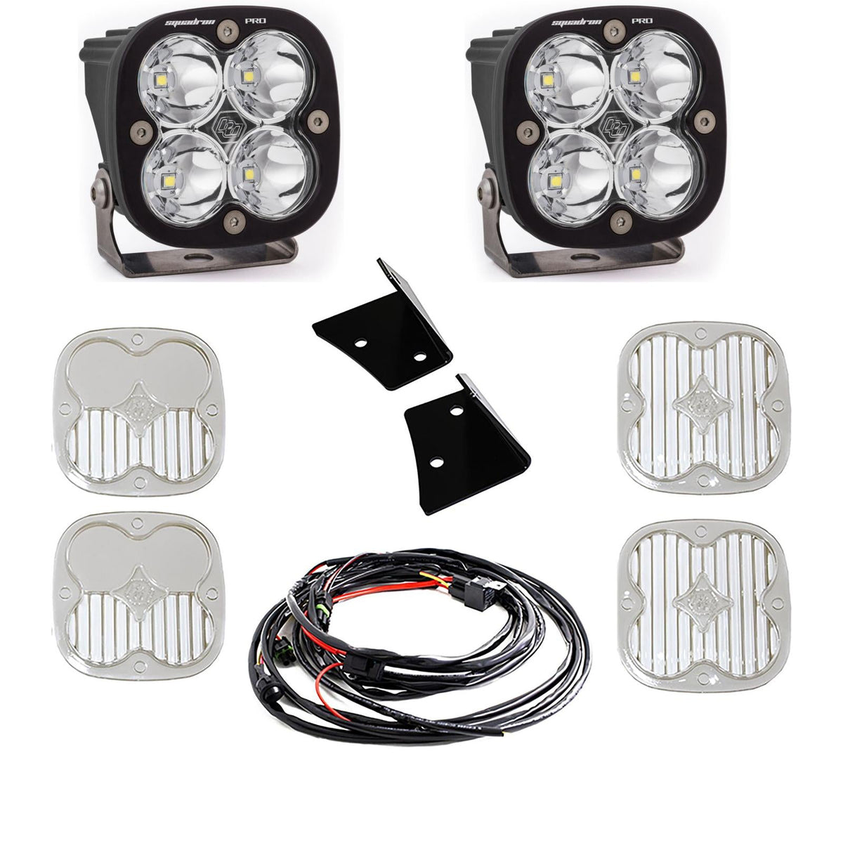 Baja Designs Jeep JK Squadron Pro Spot A-Pillar Kit