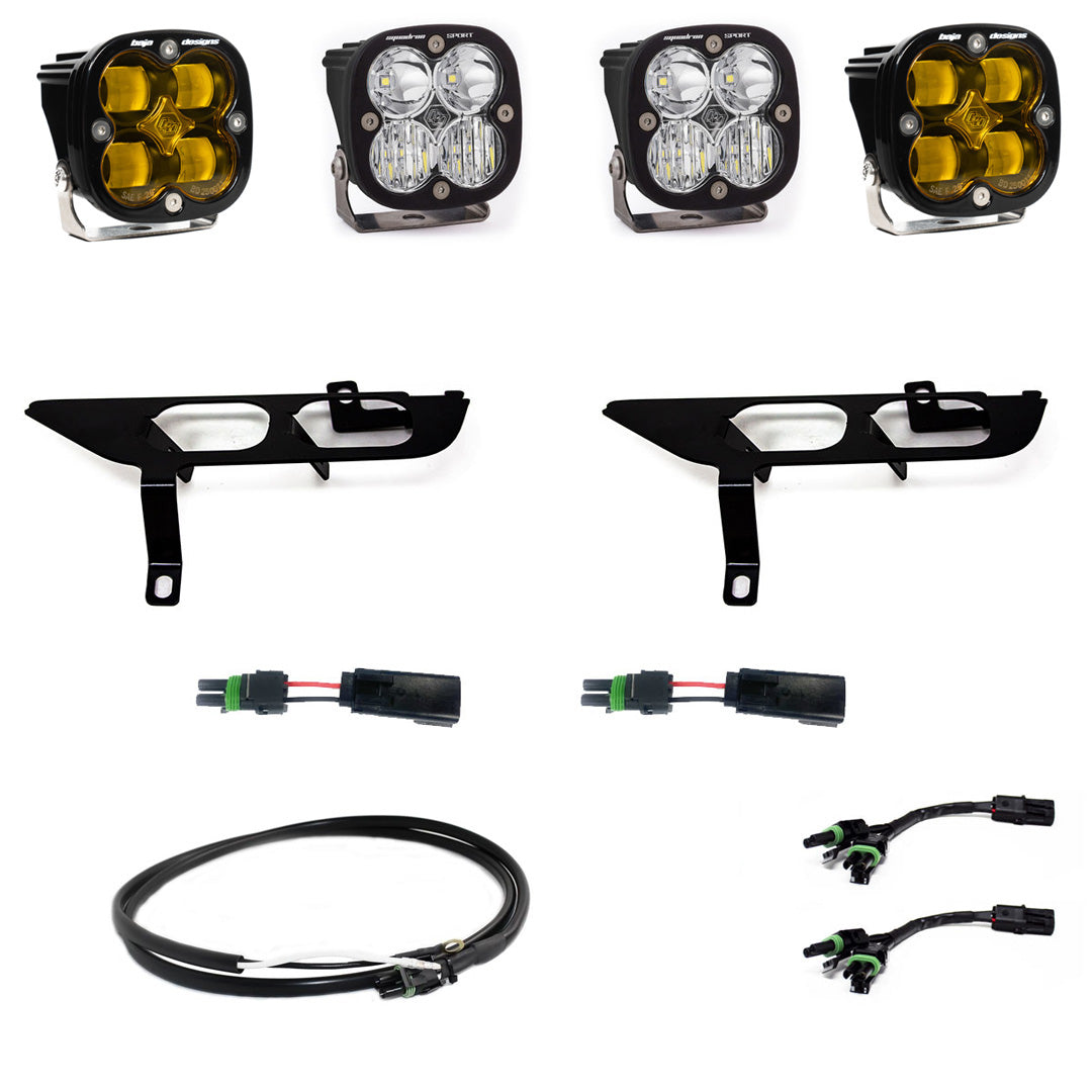 Baja Designs Ford F150 (21-On) FPK SAE Amber Sport DC Up w DRL