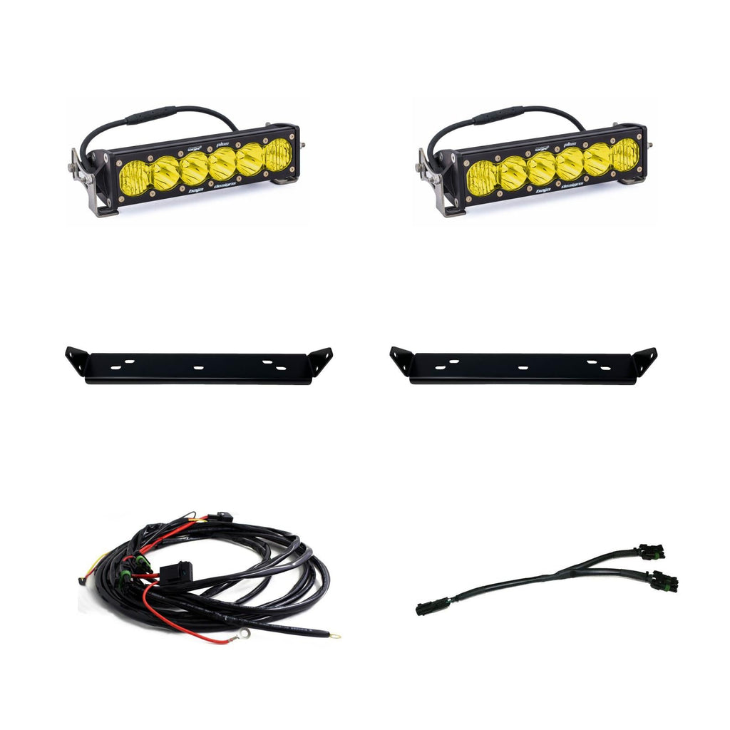 Baja Designs 10 Onx6 D C Amber Behind Grill Kit fits 21-26 Ford Raptor