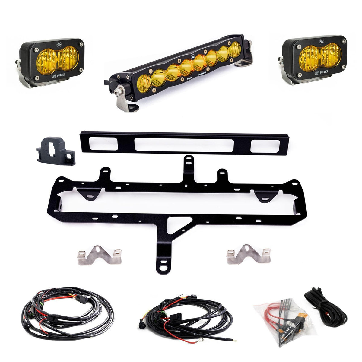 Baja Designs 2024-On Toyota Tacoma TRD Pro Grille Conversion Kit Baja Amber