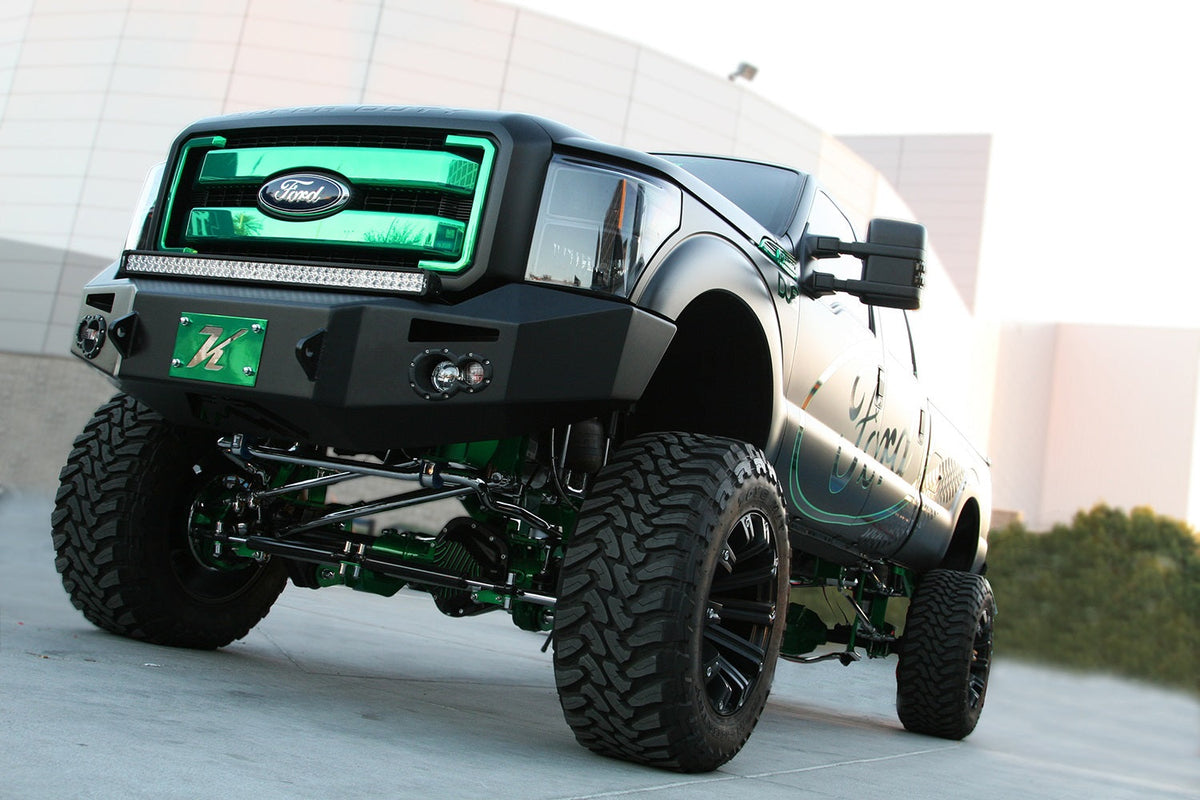 Fab Fours 2011 2016 Ford Super Duty F250 - F350 Winch Bumper w No Grill Guard Bare