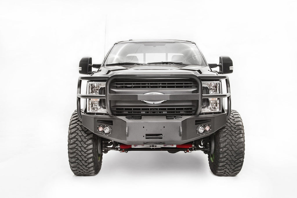 Fab Fours 2017 2022 Ford Super Duty F250-F350 Winch Bumper w Full Grill Guard Bare