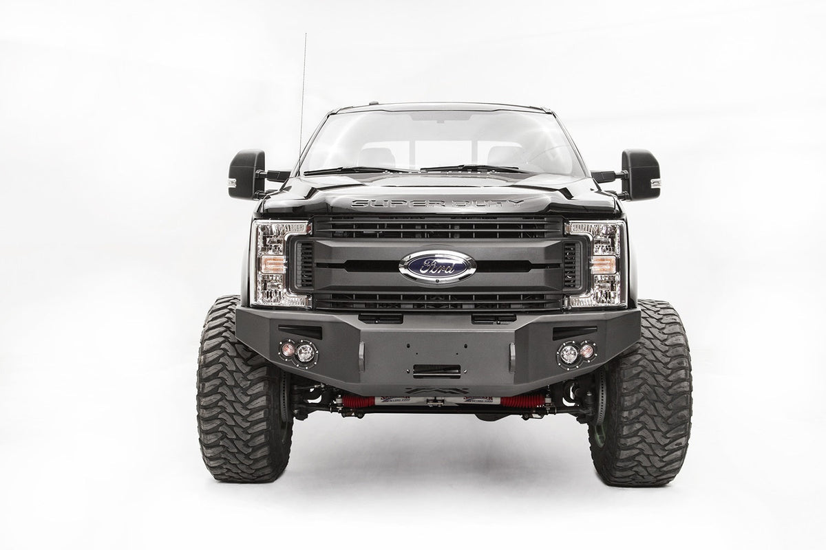 Fab Fours 2017 2022 Ford Super Duty F250-F350 Winch Bumper w No Grill Guard Bare