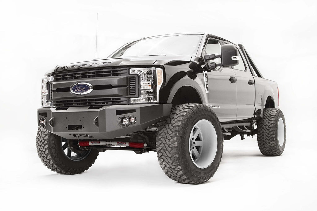 Fab Fours 2017 2022 Ford Super Duty F250-F350 Winch Bumper w No Grill Guard Bare