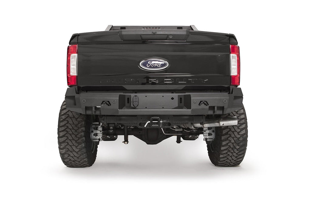 Fab Fours 2017 2022 Ford Super Duty Rear SENSOR Bumper Bare