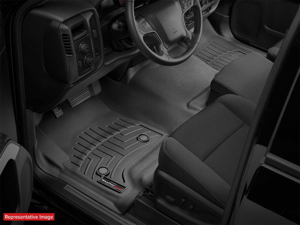WeatherTech Black Front FloorLiner for Vinyl Floors Fits -24-26 Ranger -