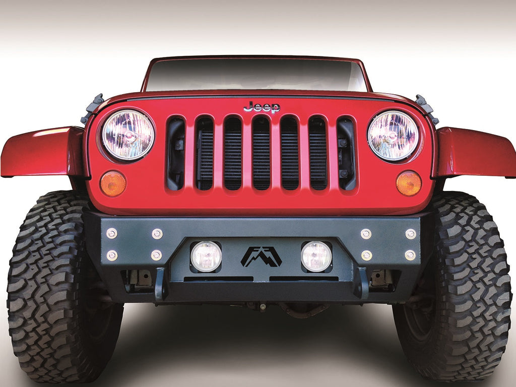 Fab Fours 2007 2018 Jeep JK FMJ Stubby Winch Bumper