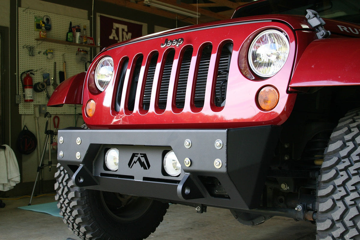 Fab Fours 2007 2018 Jeep JK FMJ Stubby Winch Bumper