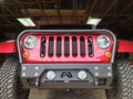 Fab Fours 2007 2018 Jeep JK FMJ Stubby Winch Bumper with grill guard