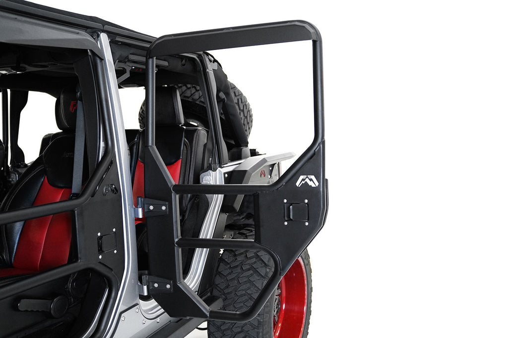Fab Fours 2007 2018 Jeep JK Rear Tube Doors Bare