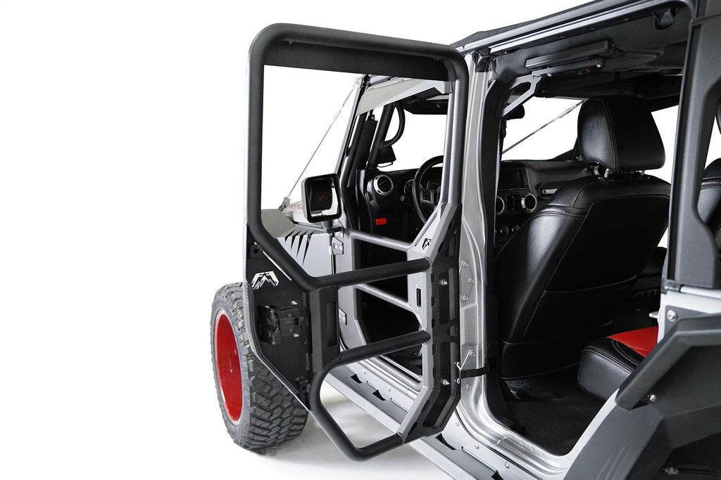 Fab Fours 2007 2018 Jeep JK Rear Tube Doors Bare