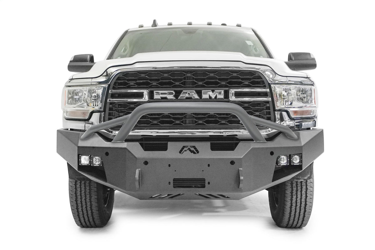 Fab Fours 2019 2026 2019-2020 Dodge HD 2500-3500 Premium front bumper w pre-runner guard Bare