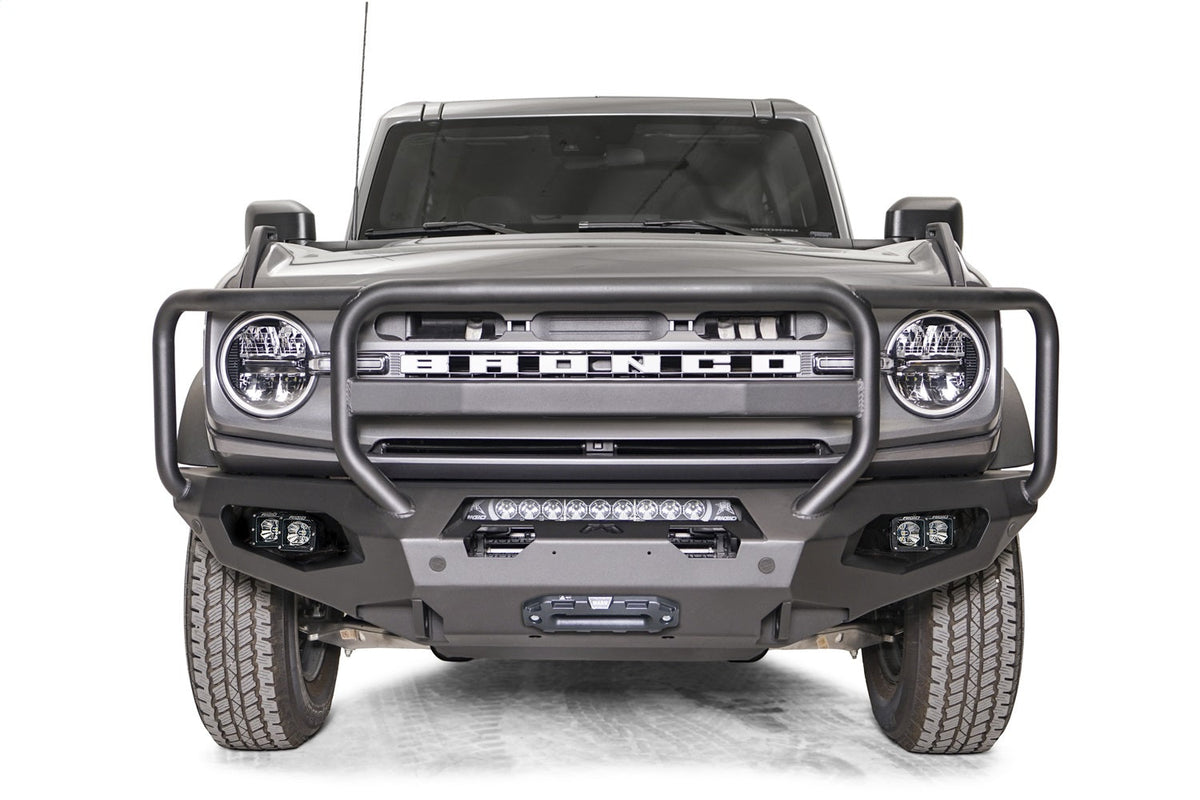 Fab Fours 2021 2025 Ford Bronco Matrix front bumper w no guard Bare