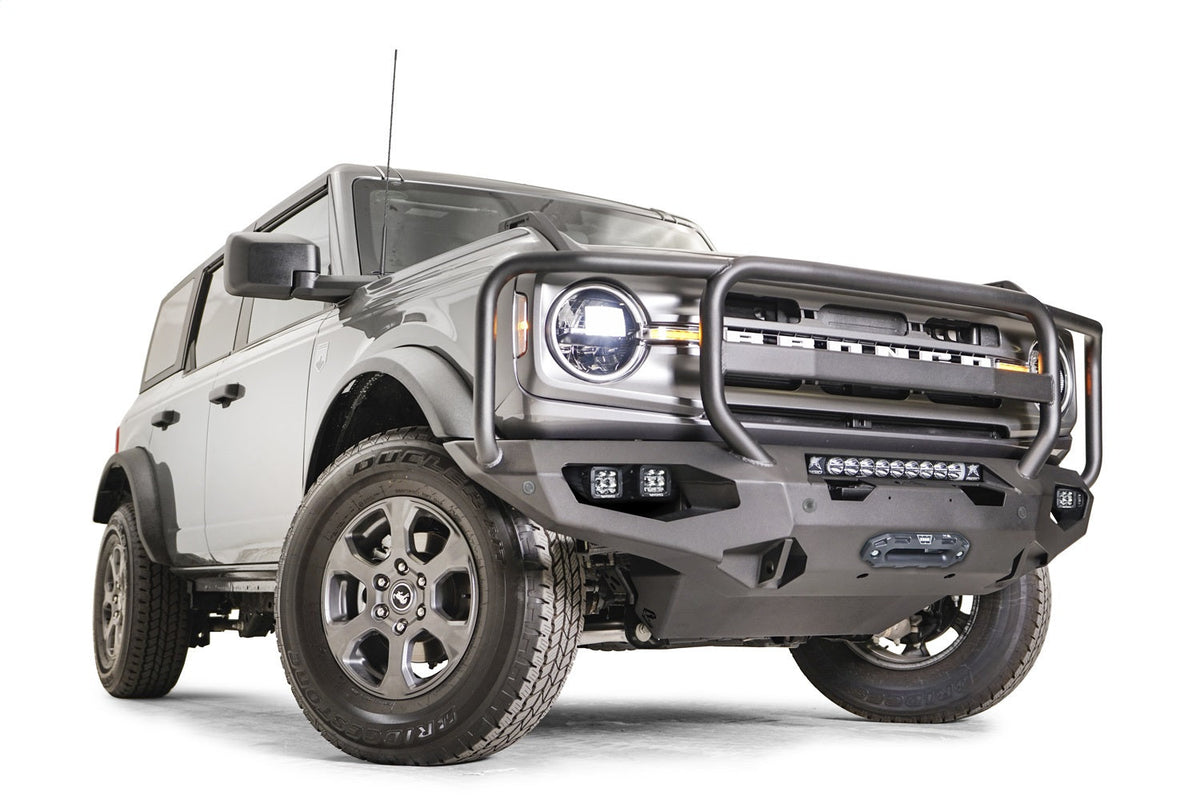 Fab Fours 2021 2025 Ford Bronco Matrix front bumper w no guard Bare