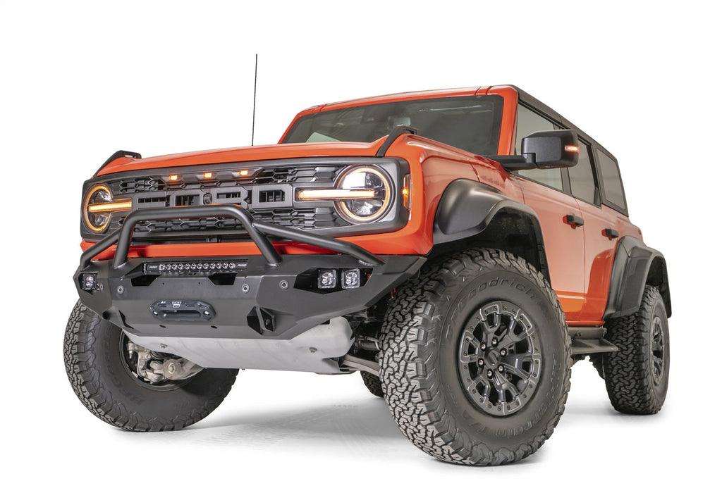 Fab Fours 2022 2025 2022 Ford Bronco Raptor Matrix front bumper w pre-runner guard