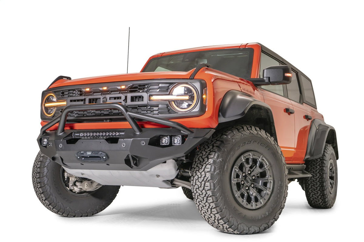Fab Fours 2022 2025 2022 Ford Bronco Raptor Matrix front bumper w pre-runner guard