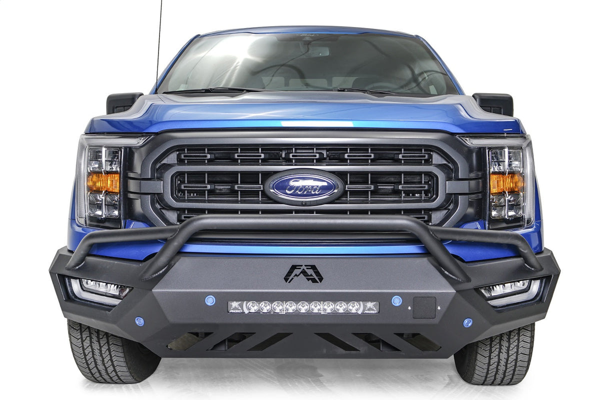 Fab Fours 2021 2023 F150 Vengeance Front Bumper w Pre-Runner Guard Bare