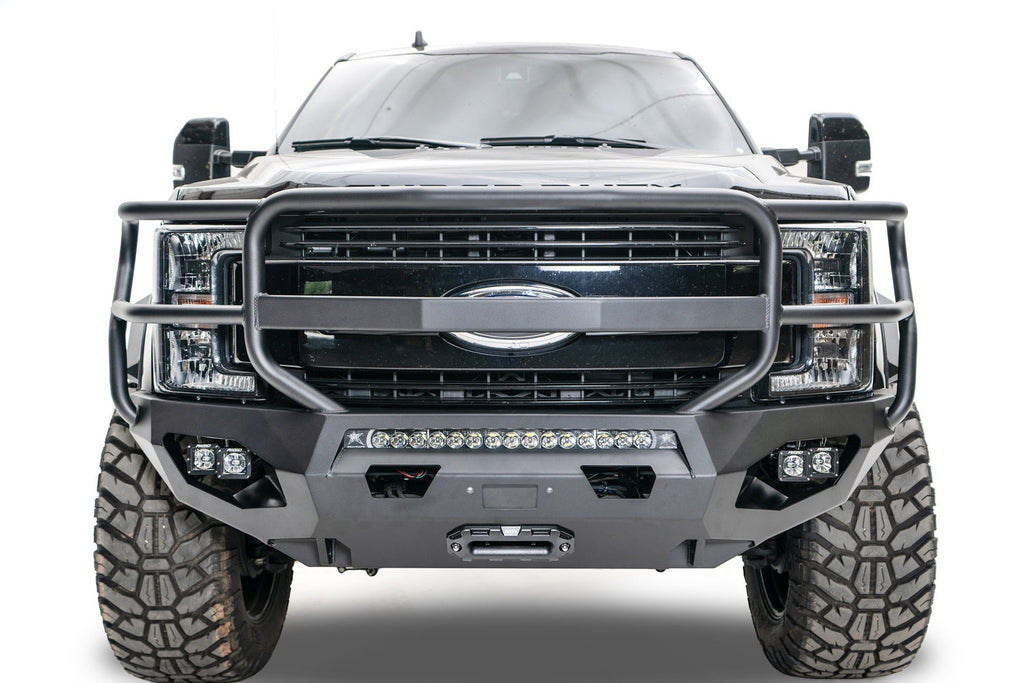 Fab Fours 2017 2022 Ford SD F250-F350 Matrix front bumper w full grill guard ACC compatible Bare