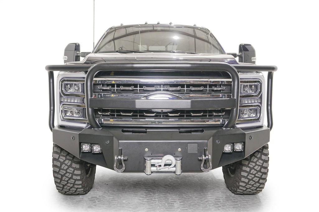 Fab Fours 2023 2026 Ford Super Duty New Premium front bumper w full grill guard and ACC Bare