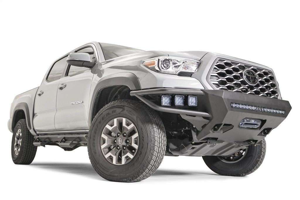 Fab Fours 2016 2023 Tacoma Hybrid Front Winch Bumper with No Guard Bare