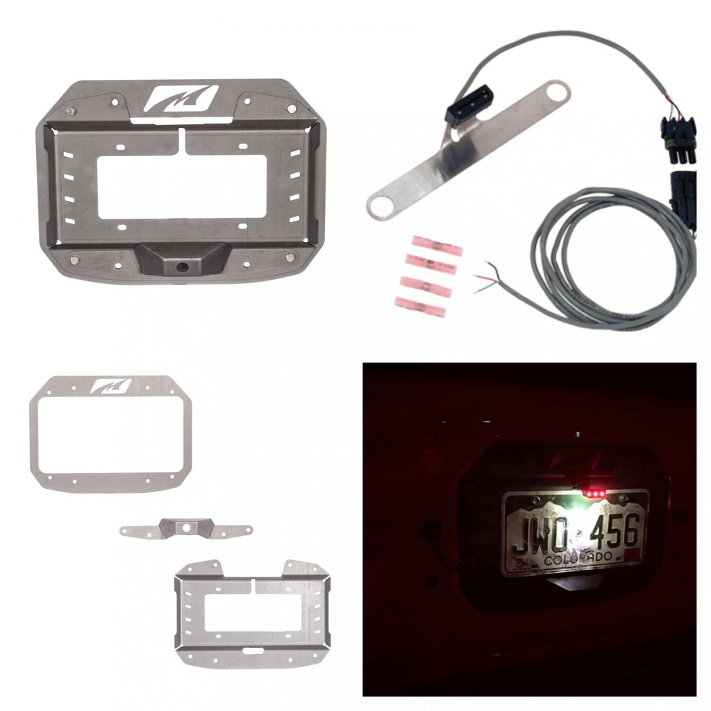 Motobilt Jeep JL Spare Tire Delete Tag Mount and Tag Light 2018-Present Wrangler JL Motobilt