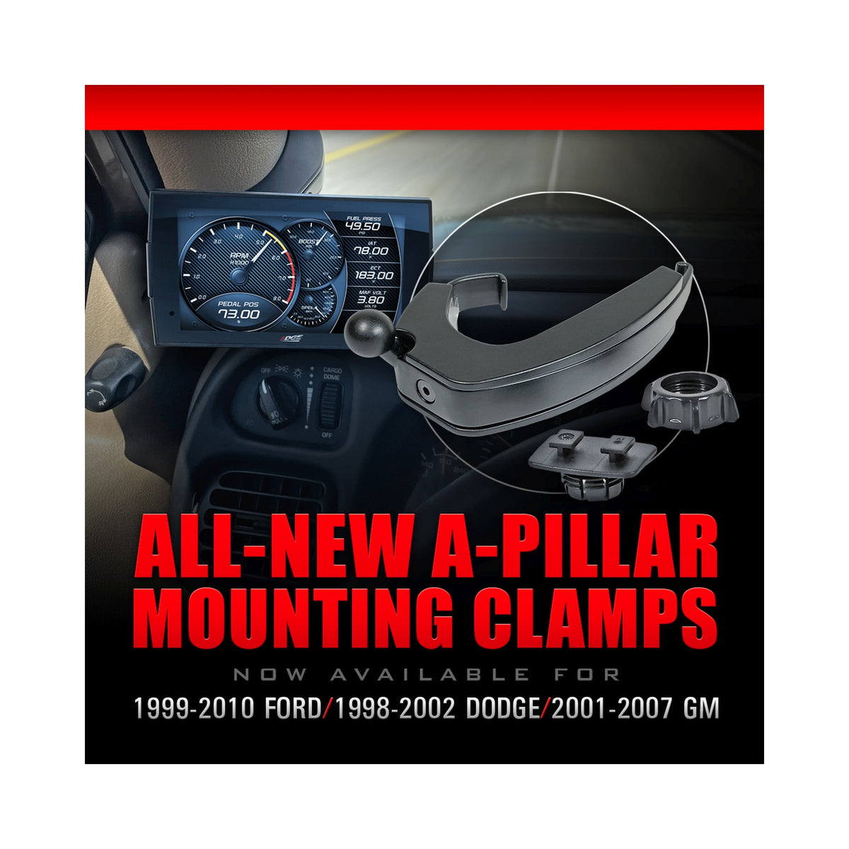 Edge 1998.5-2002 Dodge 2500 3500 Display Moun