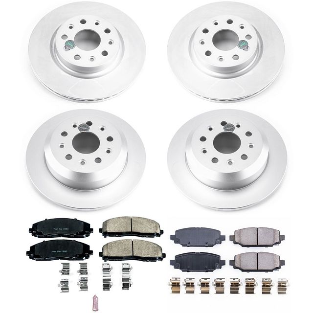 PowerStop Z17 Coated Brake Kit, Front &amp; Rear - Jeep Wrangler JL (2018)