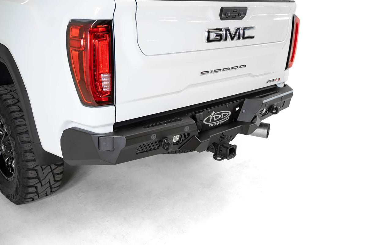 Addictive Desert Designs 2020-2023 GMC Sierra 2500 3500 2020-2023 Chevrolet Silverado 2500 3500 Addictive Desert Designs Bomber HD Rear Bumper