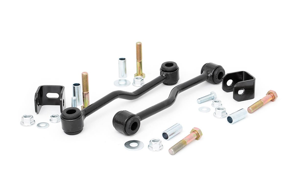 Rough Country Sway Bar Links Front 4-5 Inch Lift Jeep Cherokee XJ Wrangler TJ Wrangler Unlimited 4WD