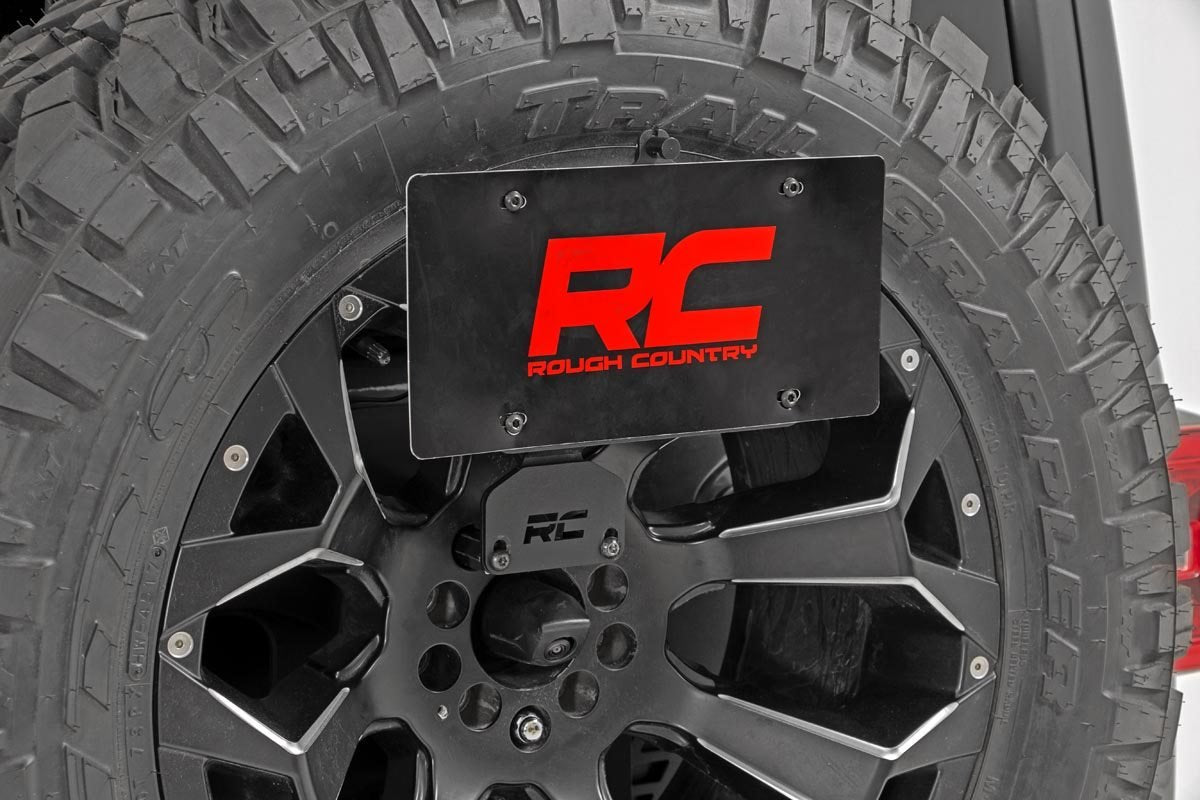 Rough Country License Plate Relocation Bracket Jeep Wrangler JK Wrangler Unlimited (07-18)