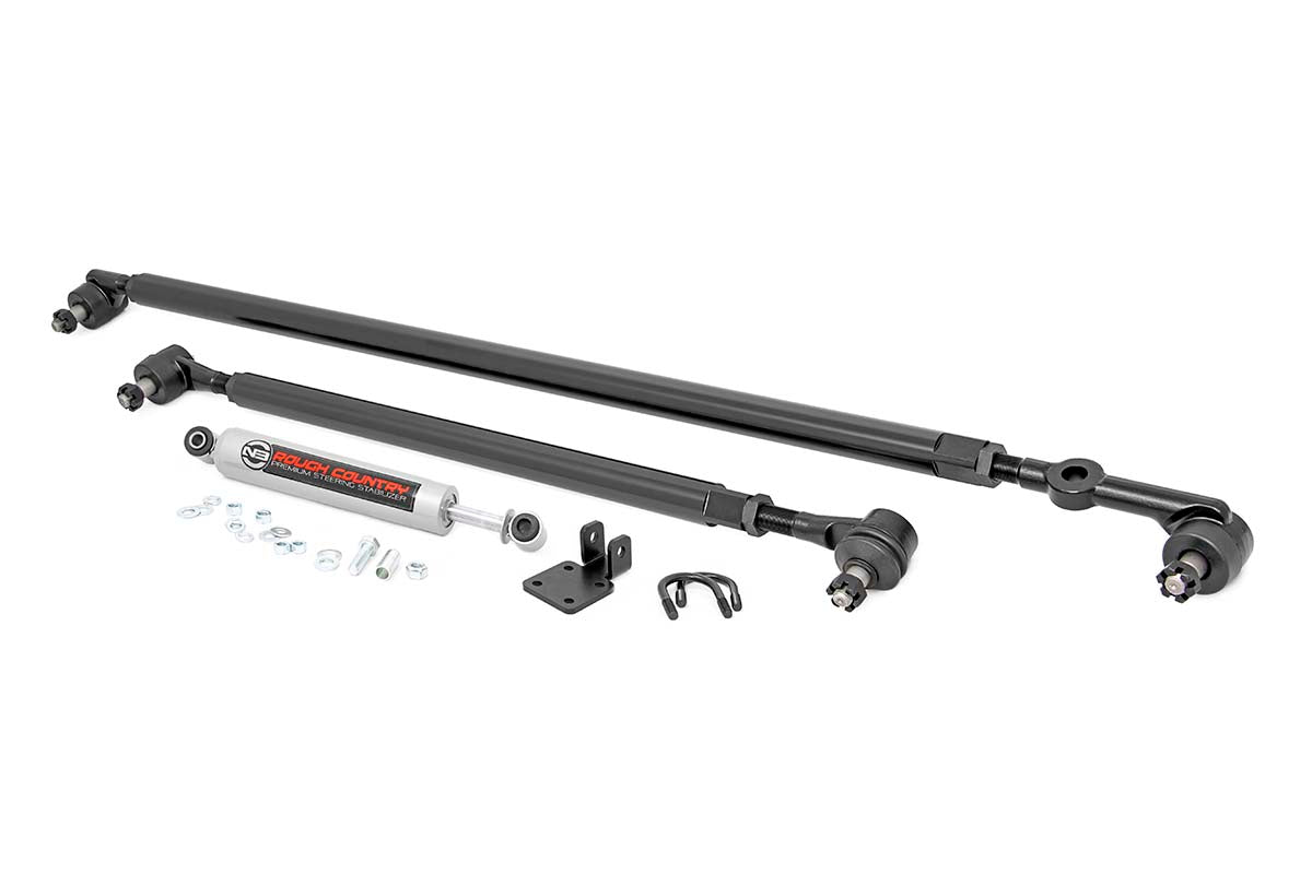 Rough Country HD Steering Kit Stabilizer Combo Jeep Cherokee XJ Comanche MJ Wrangler TJ