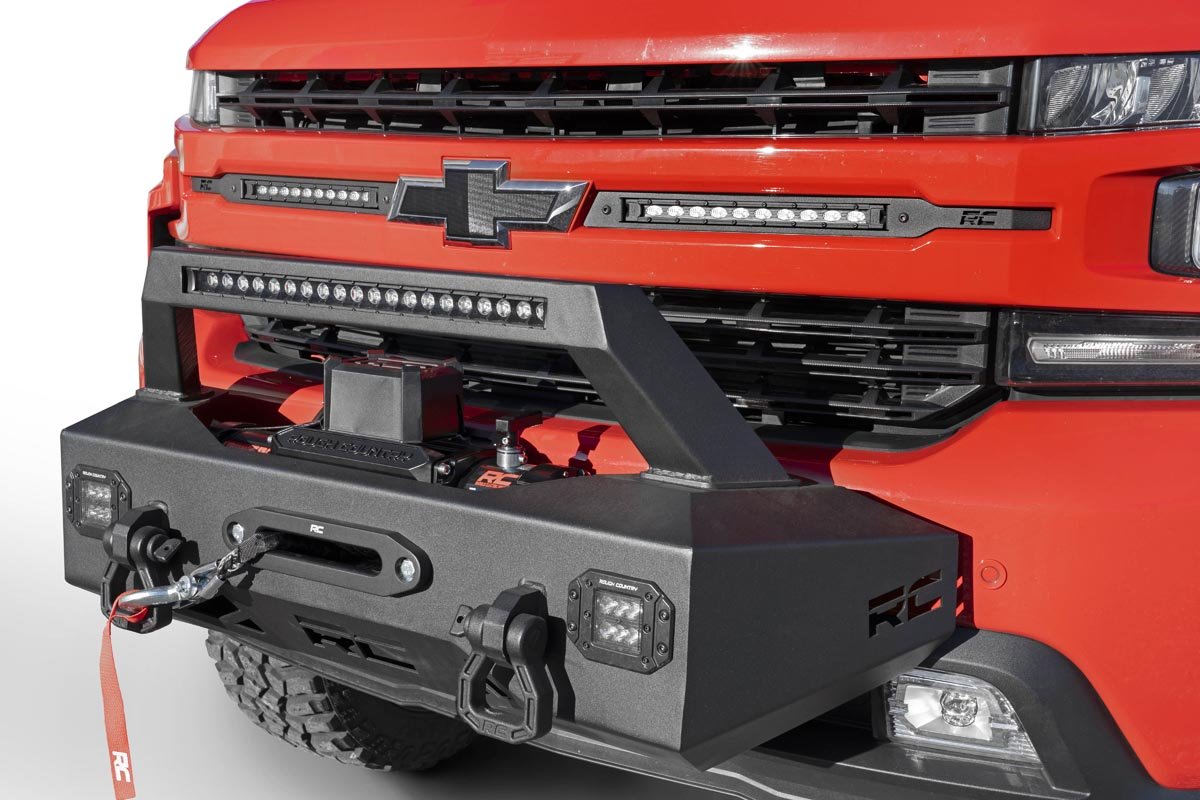 Rough Country EXO Winch Mount Kit Chevy Silverado 1500 2WD 4WD (2019-2022)