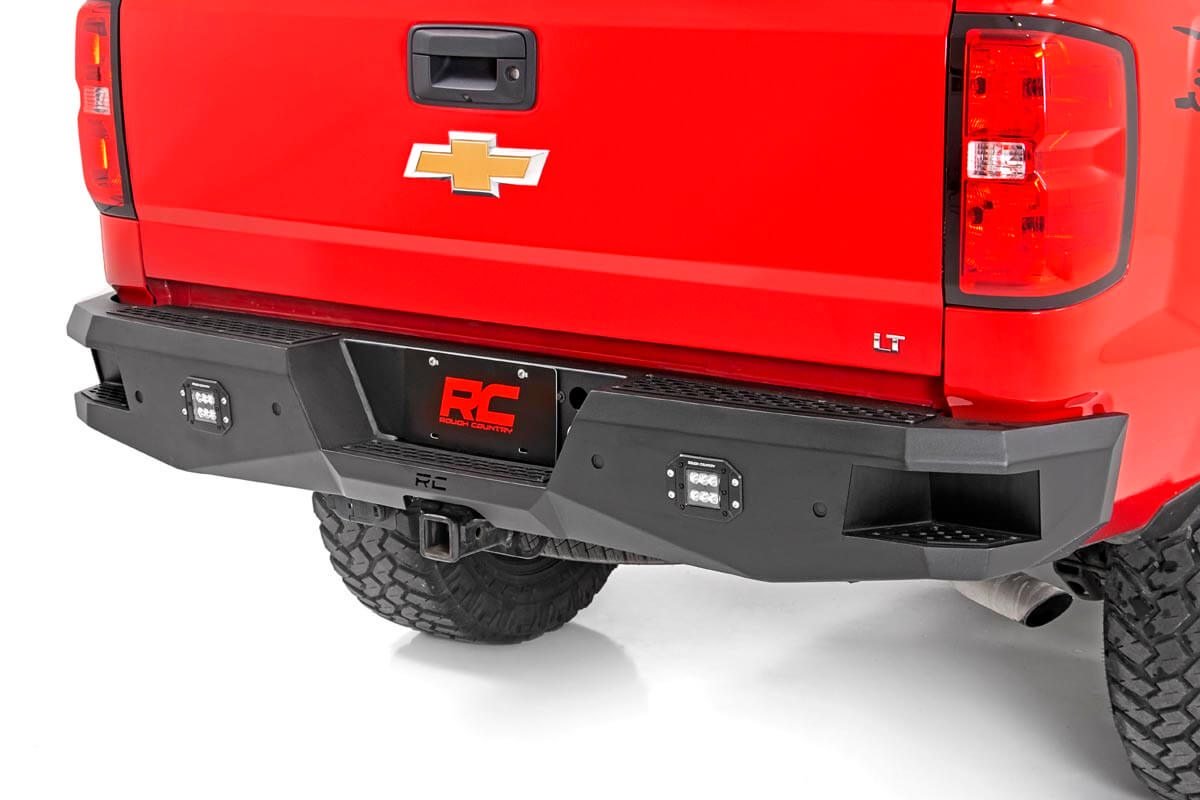 Rough Country Rear Bumper LED Chevy Silverado GMC Sierra 1500 2WD 4WD (2007-2018 Classic)