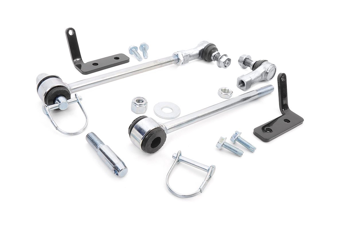Rough Country Quick Disconnect Sway Links 3.5-6 Inch Lift Jeep Gladiator JT Wrangler JK Wrangler Unlimited