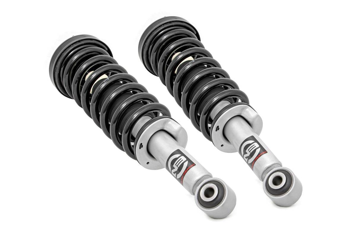 Rough Country Loaded Strut Pair Stock Ford F-150 4WD 2009-2013