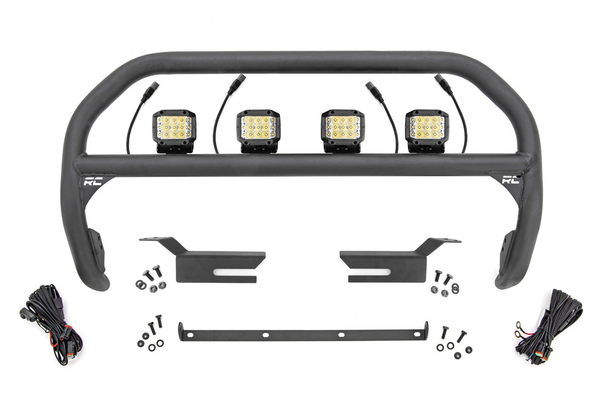 Rough Country Nudge Bar 3 Inch Wide Angle Led (x4) Ford Bronco 4WD (2021-2026)