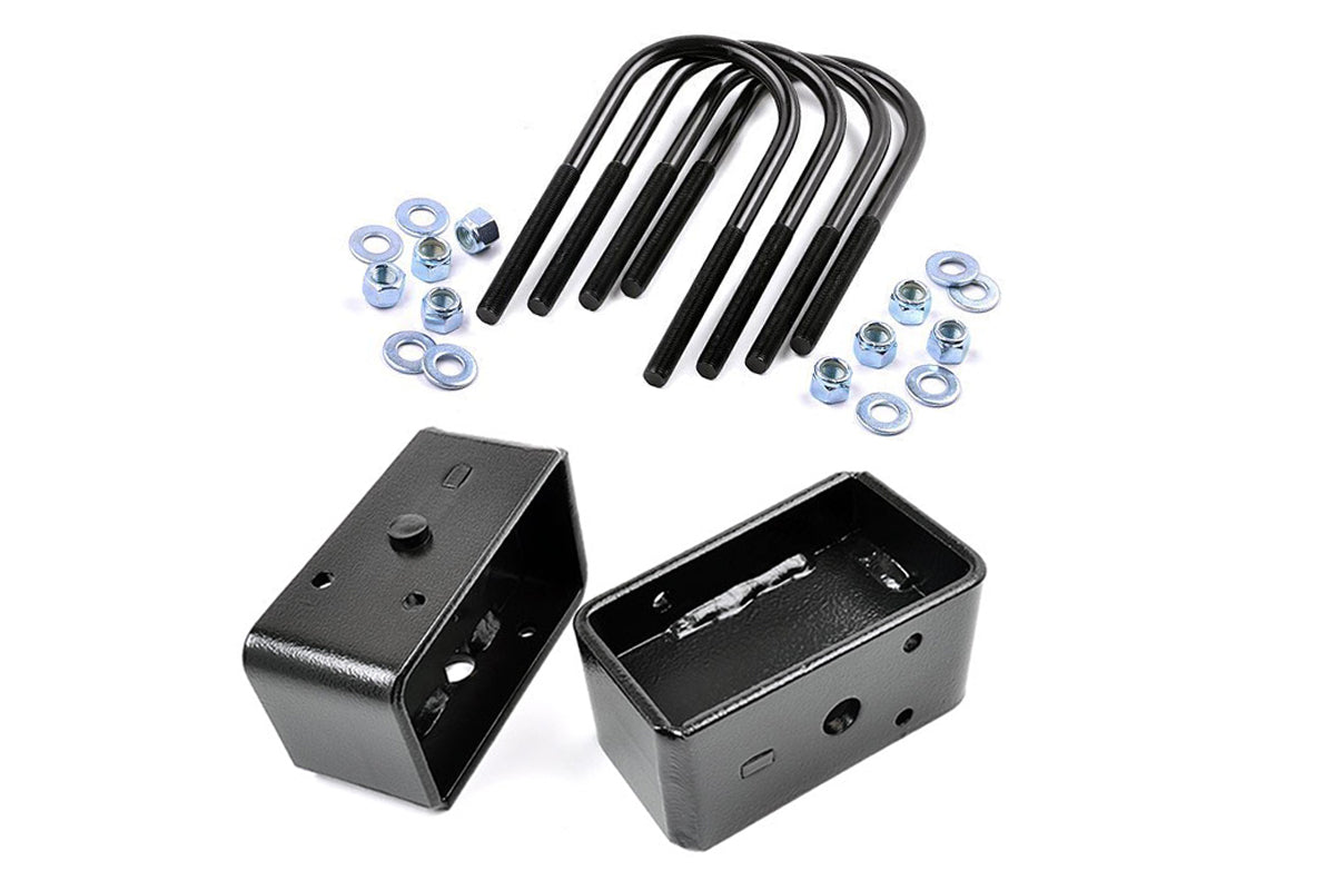 Rough Country 3 Inch Block U-Bolt Kit Ford Excursion F-250 Super Duty F-350 Super Duty