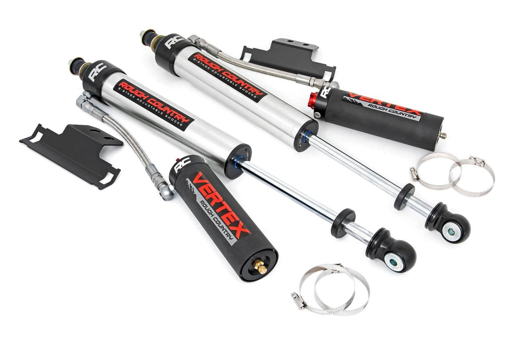 Rough Country Vertex 2.5 Reservoir Rear Shocks 3 Toyota Tacoma 2WD 4WD (2005-2023)