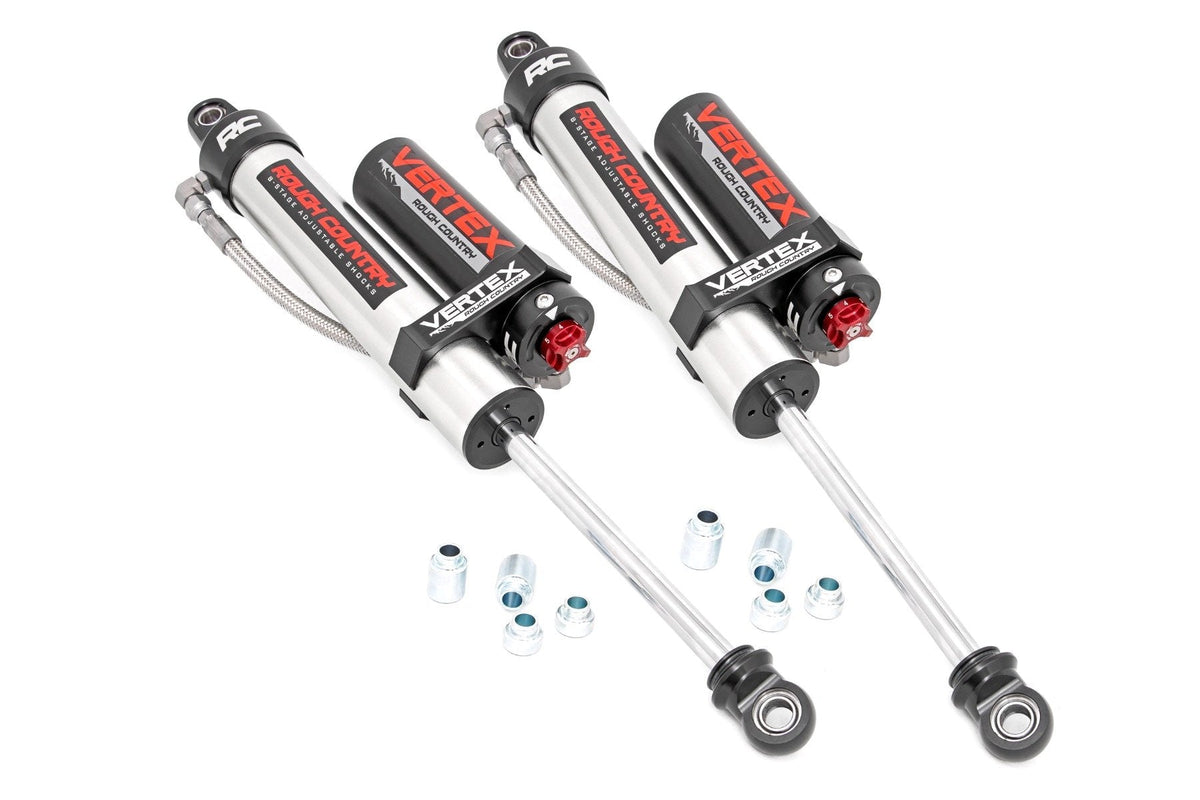 Rough Country Vertex 2.5 Reservoir Rear Shocks 6 Jeep Wrangler JL (18-24)