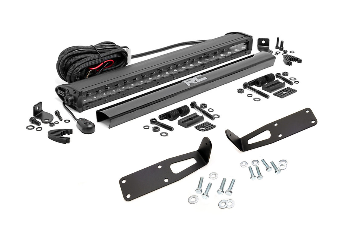Rough Country LED Light Kit Bumper Mount 20 Black Single Row Ram 2500 (03-18) 3500 (03-18)