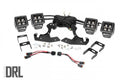 Rough Country LED Light Kit Fog Mount 2 Black Pair White DRL Chevy Silverado 2500 HD 3500 HD (11-14)