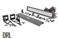 Rough Country LED Light Kit Bumper 20 Chrome Dual Row Amber DRL Ford F-250 F-350 Super Duty (05-07)