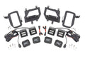 Rough Country LED Light Kit Fog Mount Dual 2 Black Pairs Flood Ford F-150 (15-17)