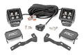 Rough Country LED Light Kit Ditch Mount 2 Black Pair Amber DRL Toyota Tacoma (05-15)