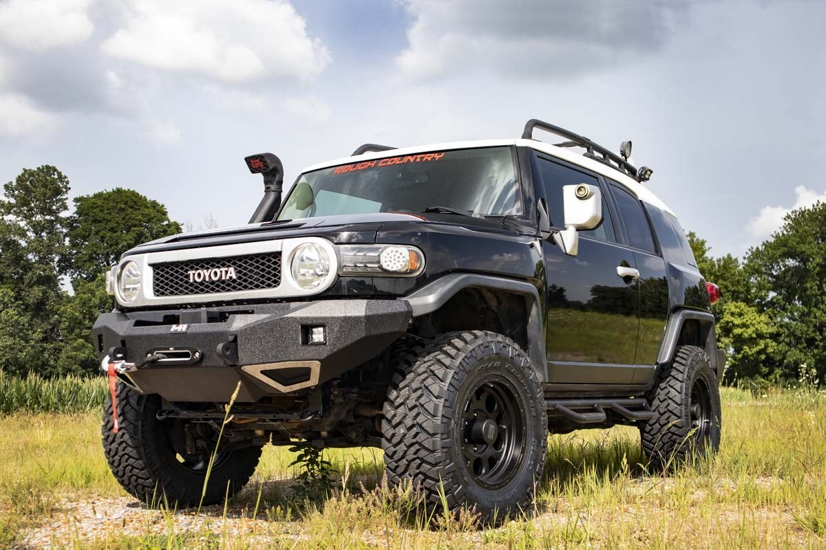 Rough Country 3 Inch Lift Kit Red Spacers Toyota 4Runner (03-09) FJ Cruiser (07-14)